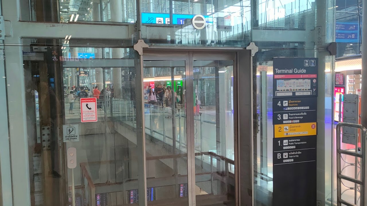 KONE MonoSpace Elevator at Suvarnabhumi Airport, Bangkok, Thailand (Lift 12)