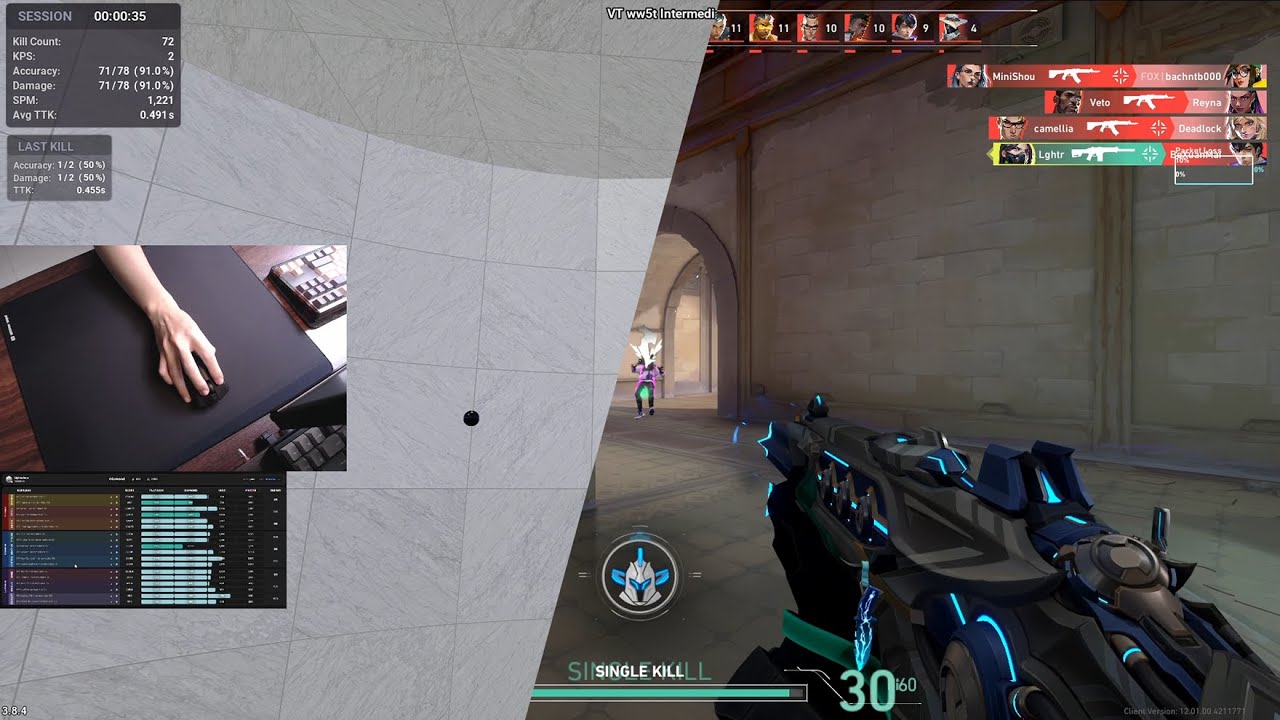 day 97 of 10 mins of kovaaks: val deathmatch