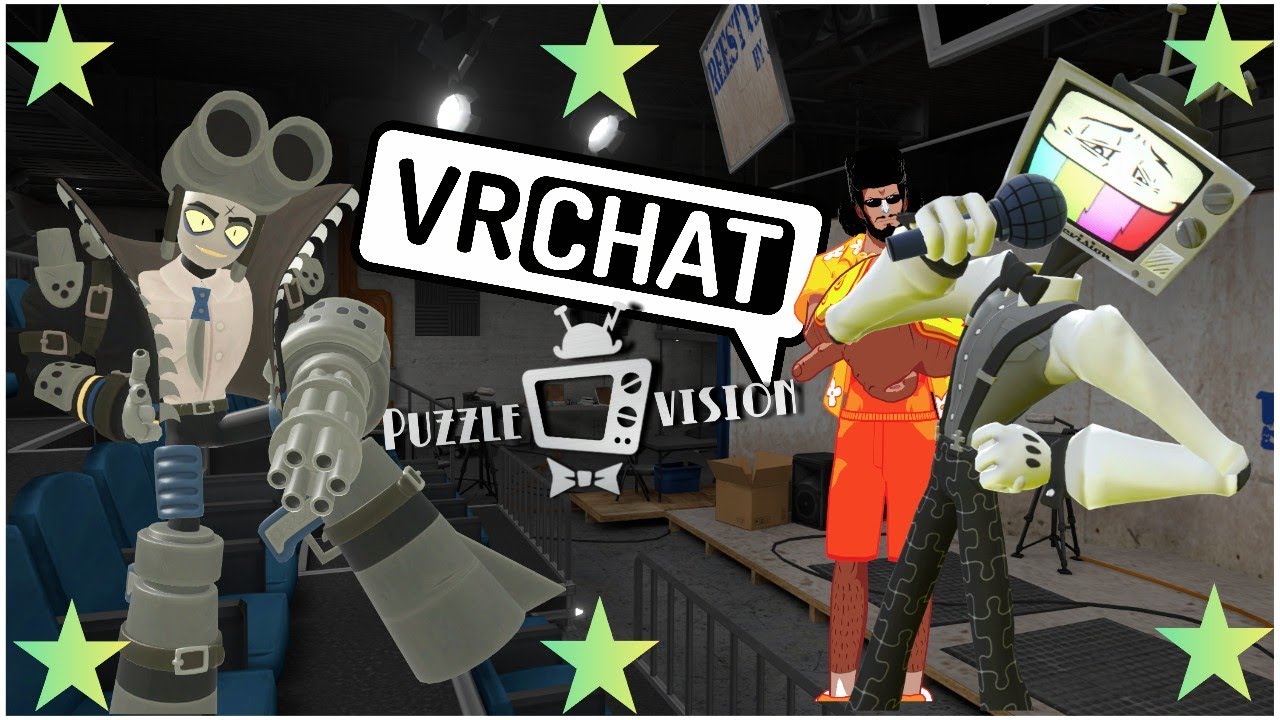 MR.PUZZLES & MR.WPNZ HOST A SHOW IN VRCHAT!! ~ VR HILARIOUS MOMENTS  (SMG4/GLITCH)