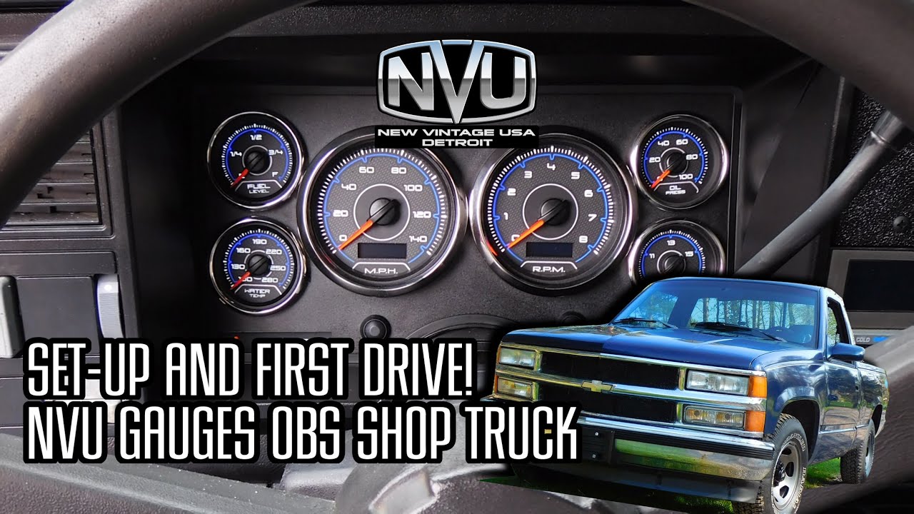 WE INSTALL NVU GAUGES IN OUR OBS SHOP TRUCK FIRST DRIVE!