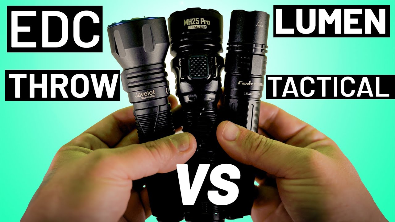 BEST TACTICAL EDC FLASHLIGHT? Olight JAVELOT vs Fenix PD36R Pro vs Nitecore MH25 Pro