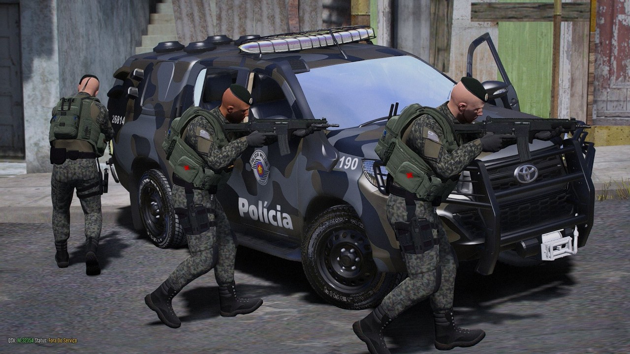 INDIVÍDUO REAGIU A ABORDAGEM DO COE NA FAVELA | PMESP - POLICIA NO GTA 5