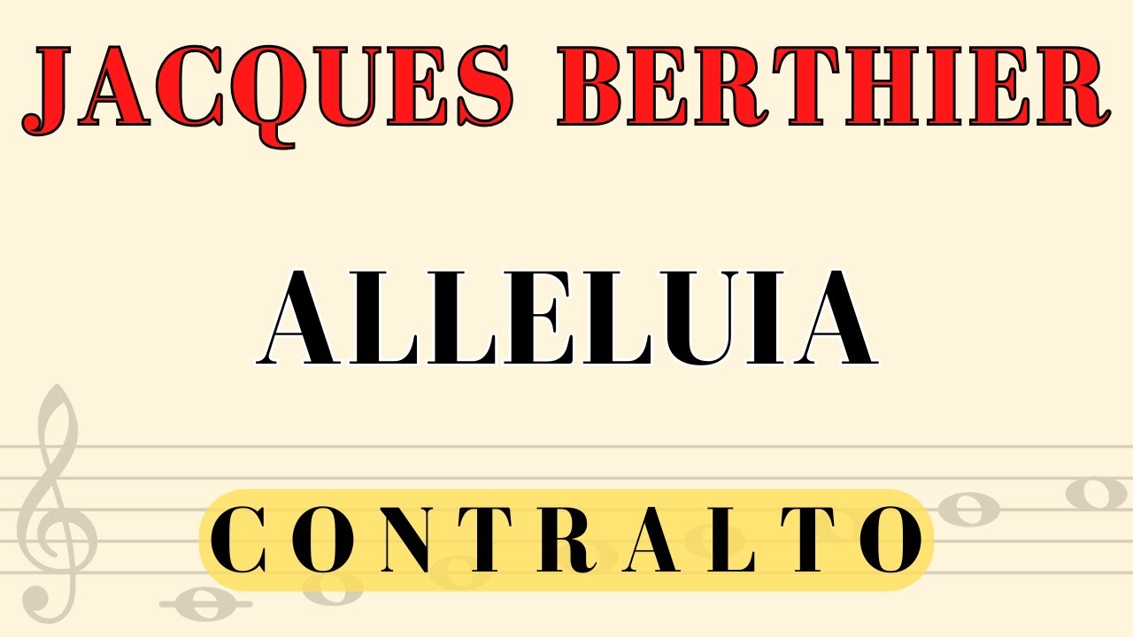 Berthier - Alleluia, alto part
