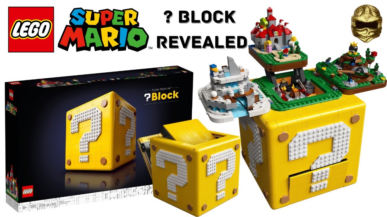 LEGO Super Mario 64 Question Mark Block Revealed! Nintendo D2C 71395