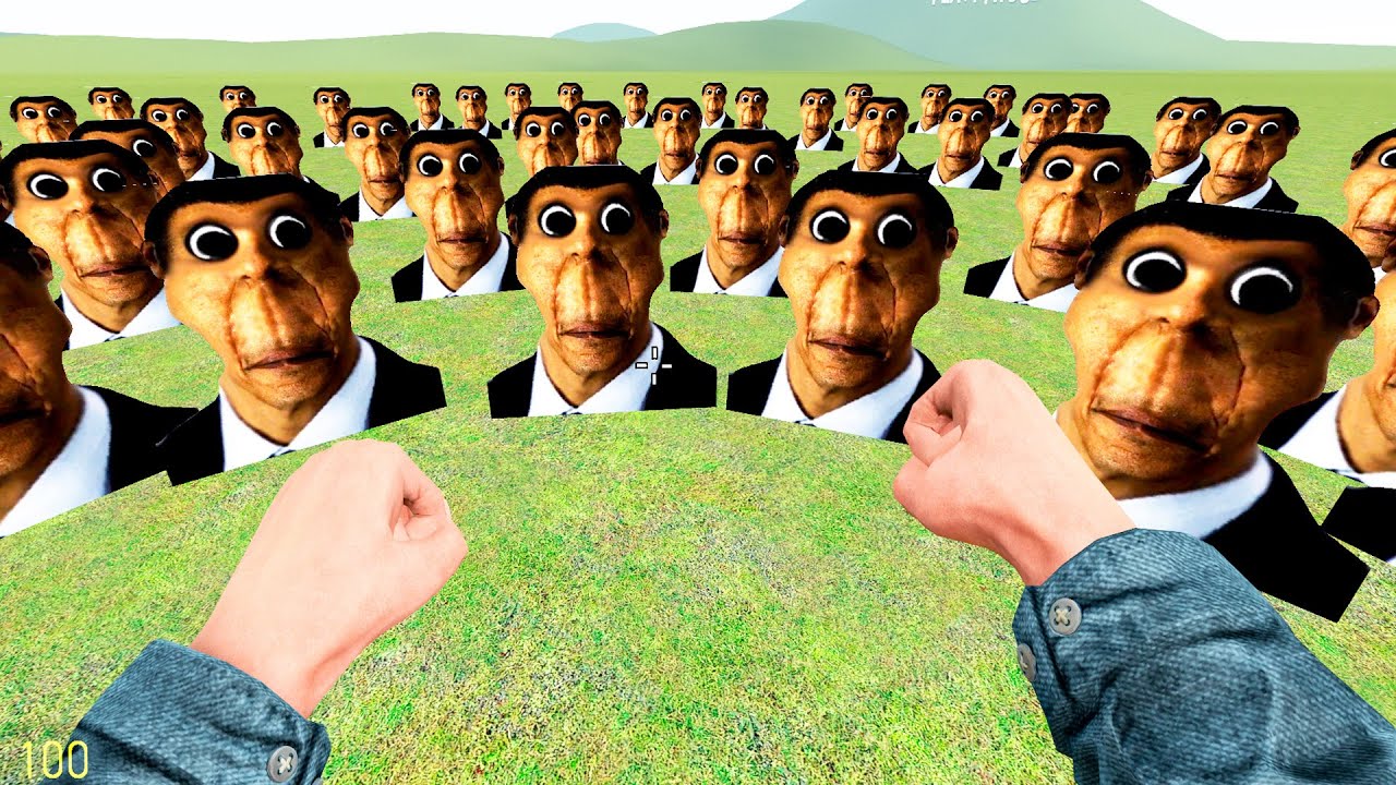ОБУНГА ПРЕСЛЕДУЕТ НАС В ГАРРИС МОД OBUNGA NEXTBOT GMOD SANDBOX ► Garry's Mod