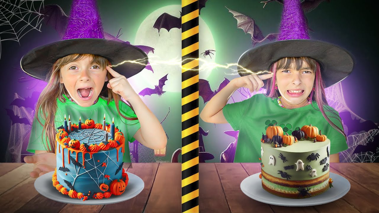 DESAFIO DO BOLO DE HALLOWEEN POR TELEPATIA
