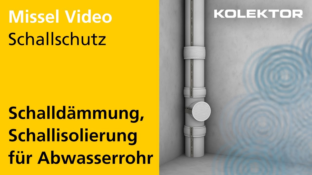 Schallschutz für Haustechnik: Schalldämmung für Rohre mit Misselsystem-Abwasser