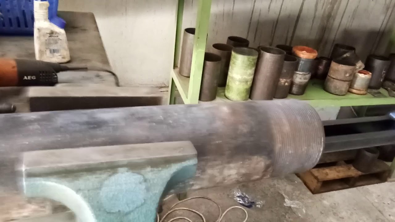 How a slickline mechanical tubing puncher punched a hole in the tubing.