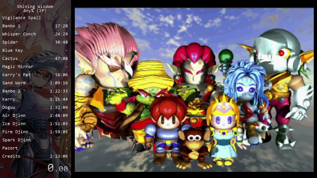 Shining Wisdom (J) Speedrun - 1:29:53