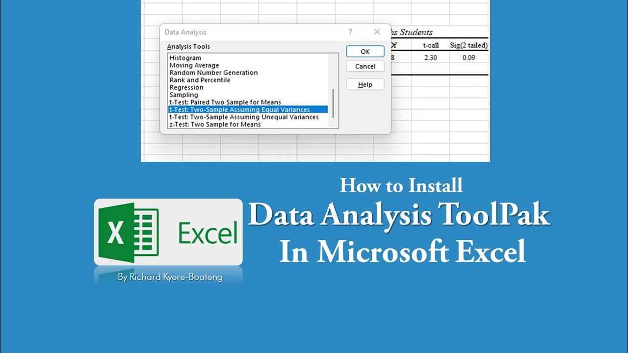 How to Install Data Analysis ToolPak in Microsoft Excel | TechTricksGh