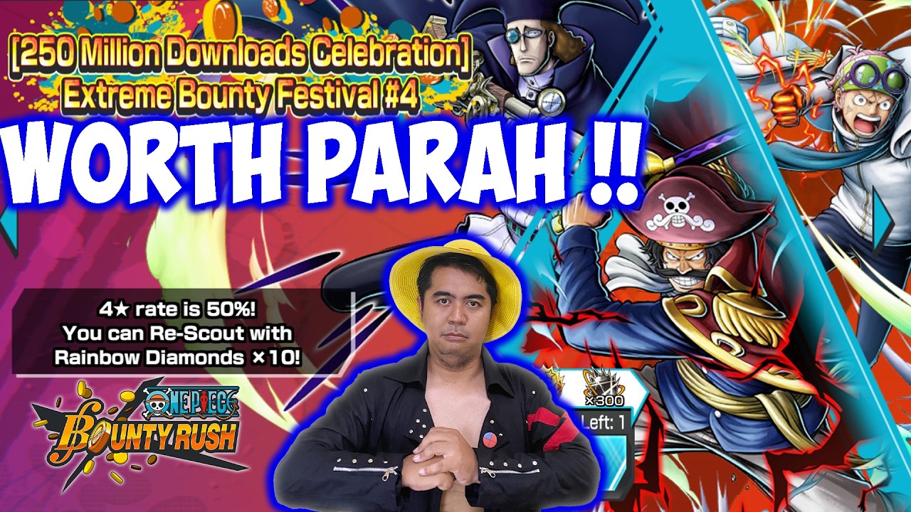 Main Account Gacha Mistake 🔥🔥- Repeat EX Dark Roger Gacha Until You Get Lucky! - One Piece Bounty...