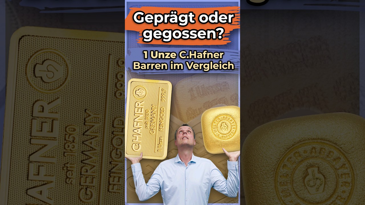 C.Hafner Goldbarrenvergleich