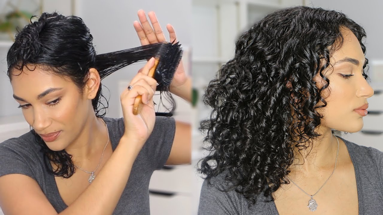 Denman Brush for Curl Definition | Styling Curly hair with Denman brush