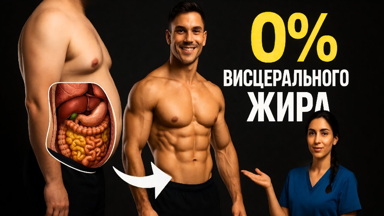 🎯 Как УНИЧТОЖИТЬ ВИСЦЕРАЛЬНЫЙ ЖИР на животе ЗА 30 ДНЕЙ