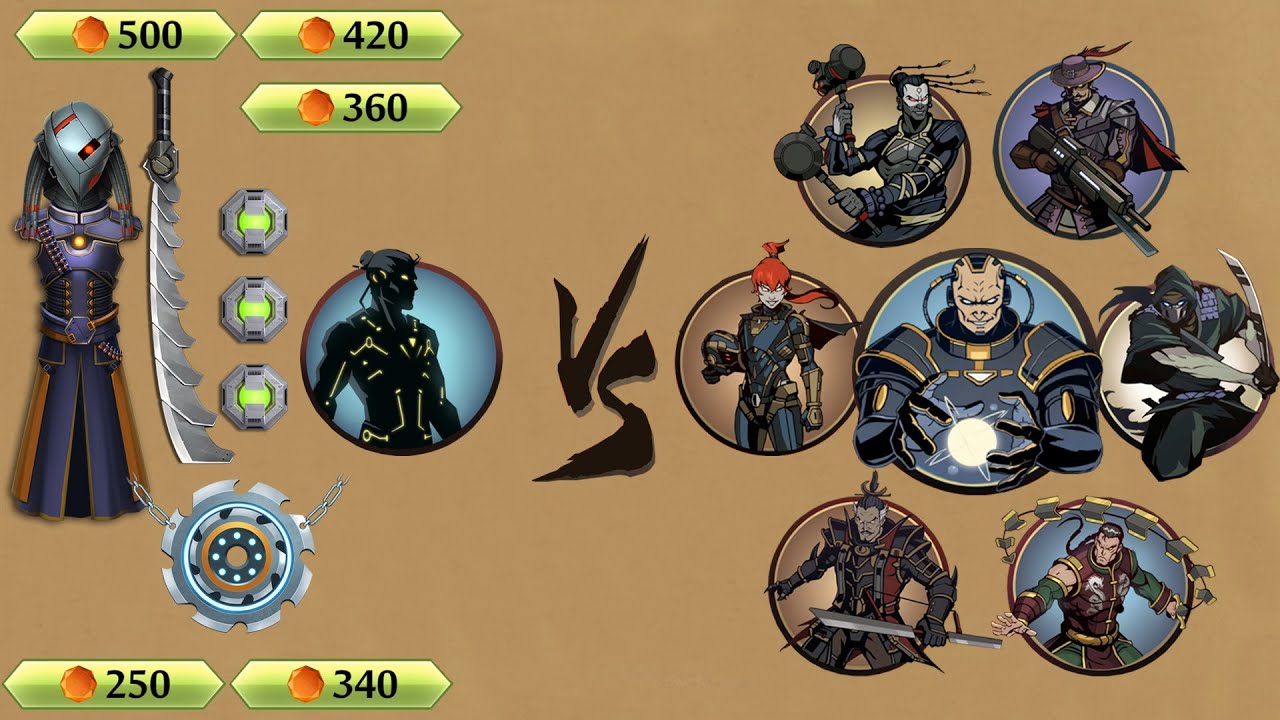 Shadow Fight 2 || НАБОР ТОПОВЫХ КАМНЕЙ против телохранителей TITAN 「Геймплей iOS/Android」