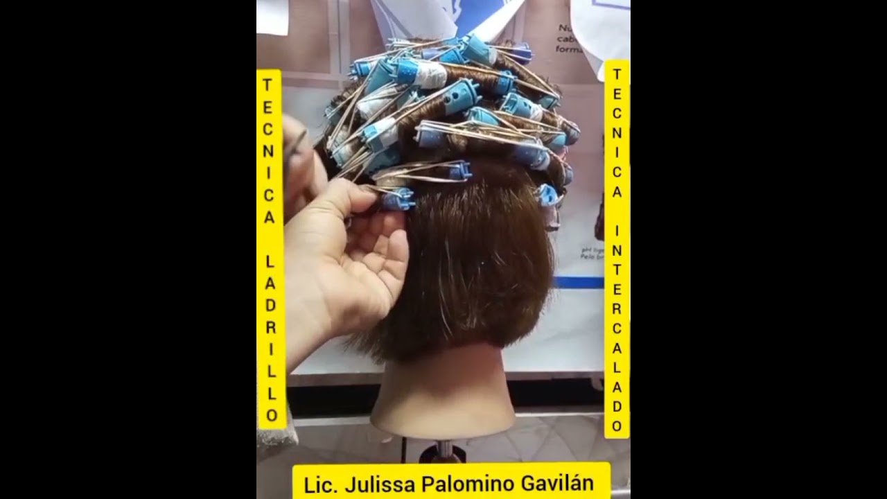 Tecnica de ondulación  intercalado  o ladrillo.