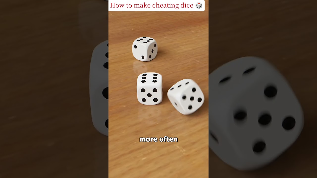 How to make Cheating dice 🎲