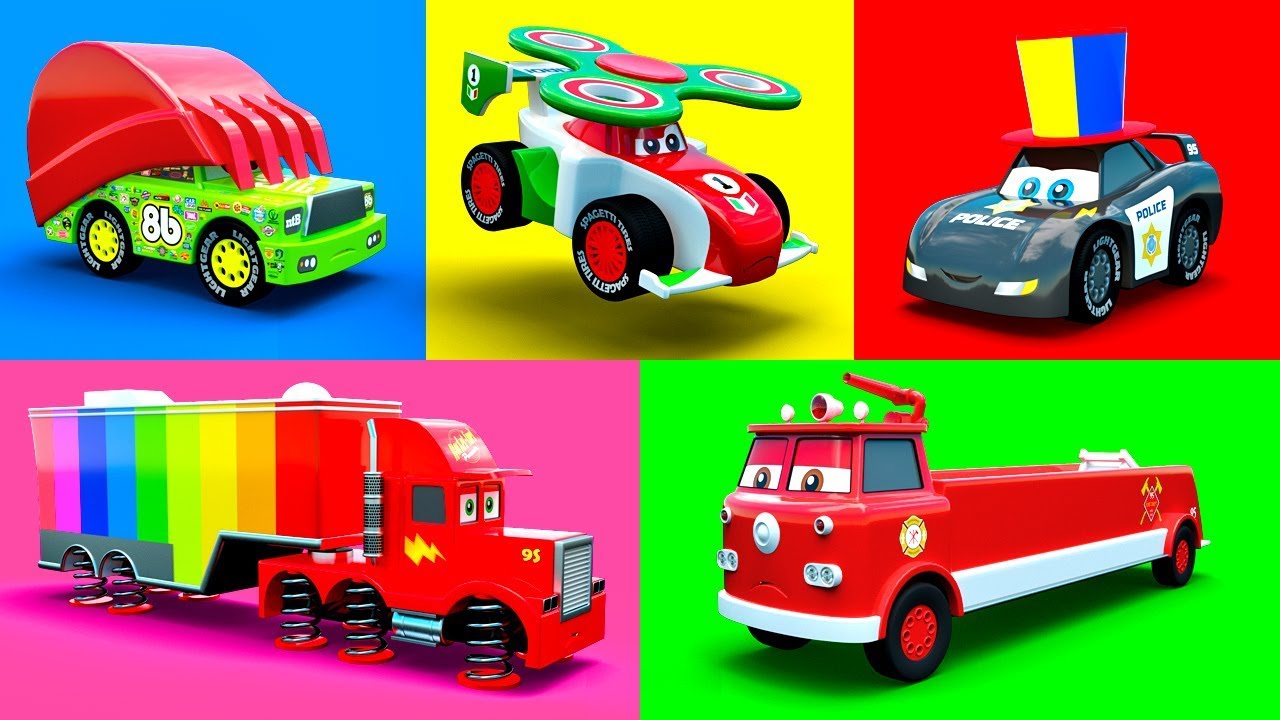Cars Stories with McQueen Friends Cars - Magic Mirror Accident, New video with Little Cars