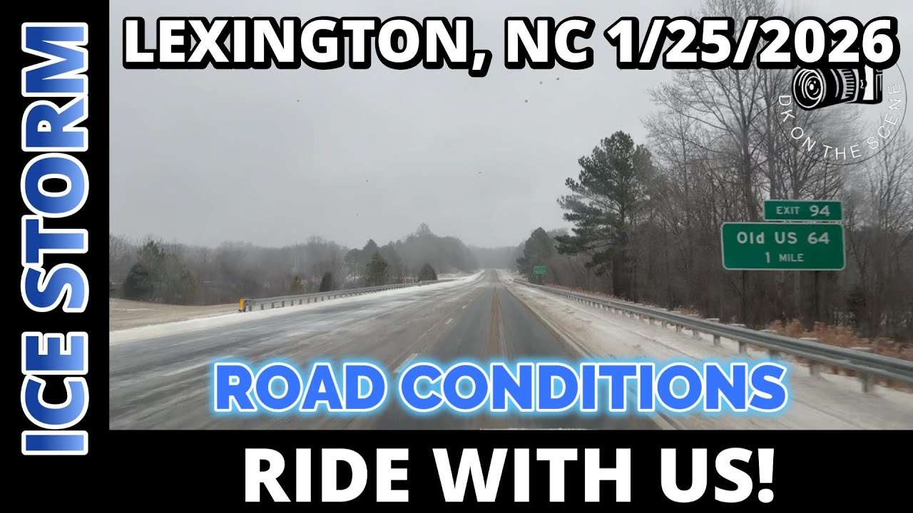 Major Winter Storm in Lexington NC | Road Conditions & Open Businesses | 1/25/2026