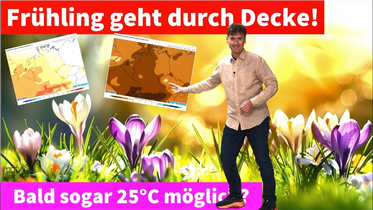 Extrem mild, sonnig und trocken: Eine Wetteränderung ist nicht absehbar! Der Frühling bleibt!