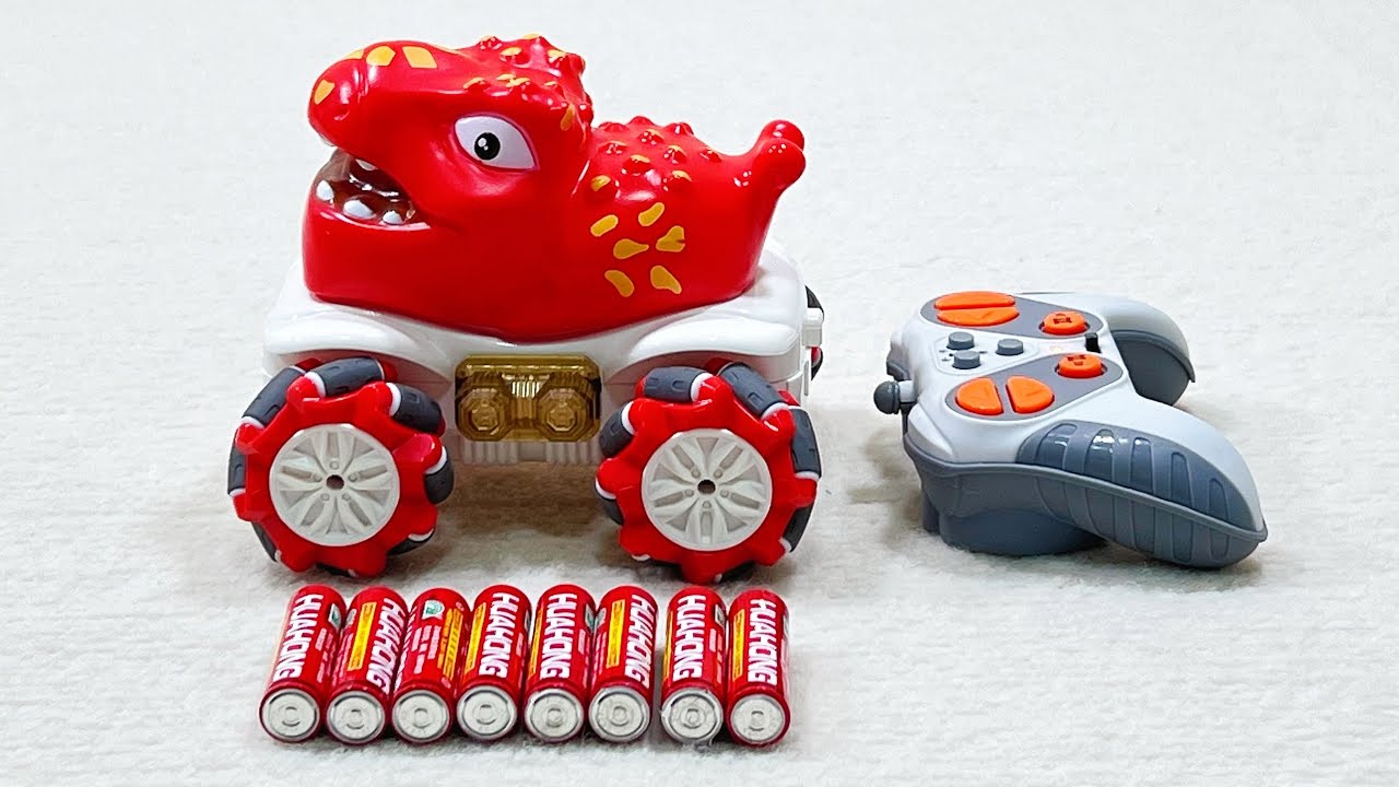 Unboxing Blue Police Car, Love Bear, Tyrannosaurus Rex Remote Control Car, Chameleon