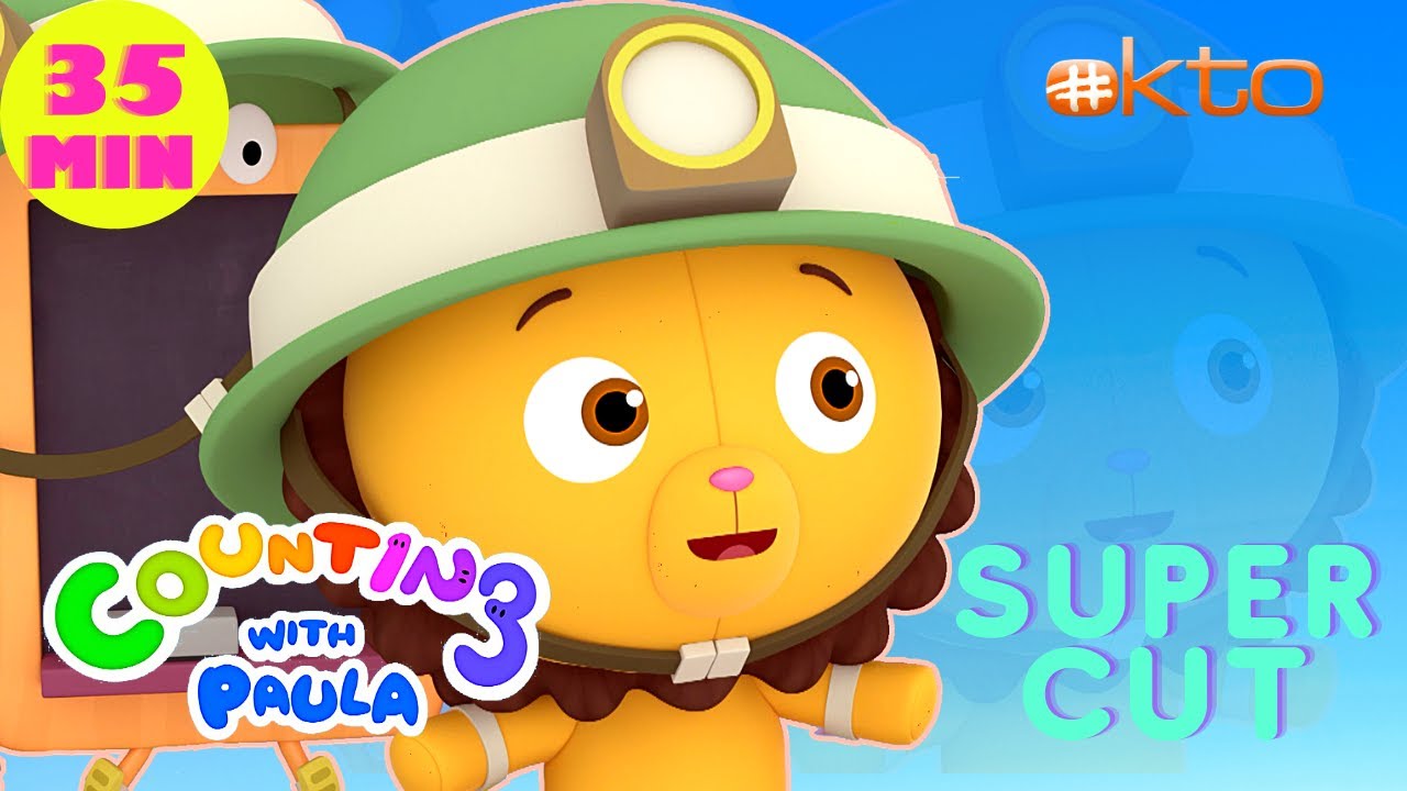 Counting with Paula | 35 min Super Episode | ⛑🌊🎁😲Safety First and More | @mediacorpokto