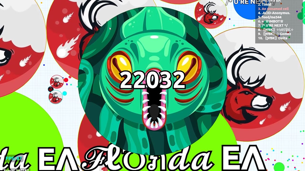 Agar.io - Fighting A Toxic Botter
