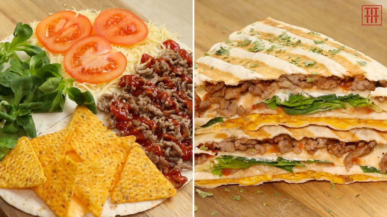 *Crunchy* TikTok Tortilla Wrap Hack  [Cooking ASMR] – Tit Tit Recipes