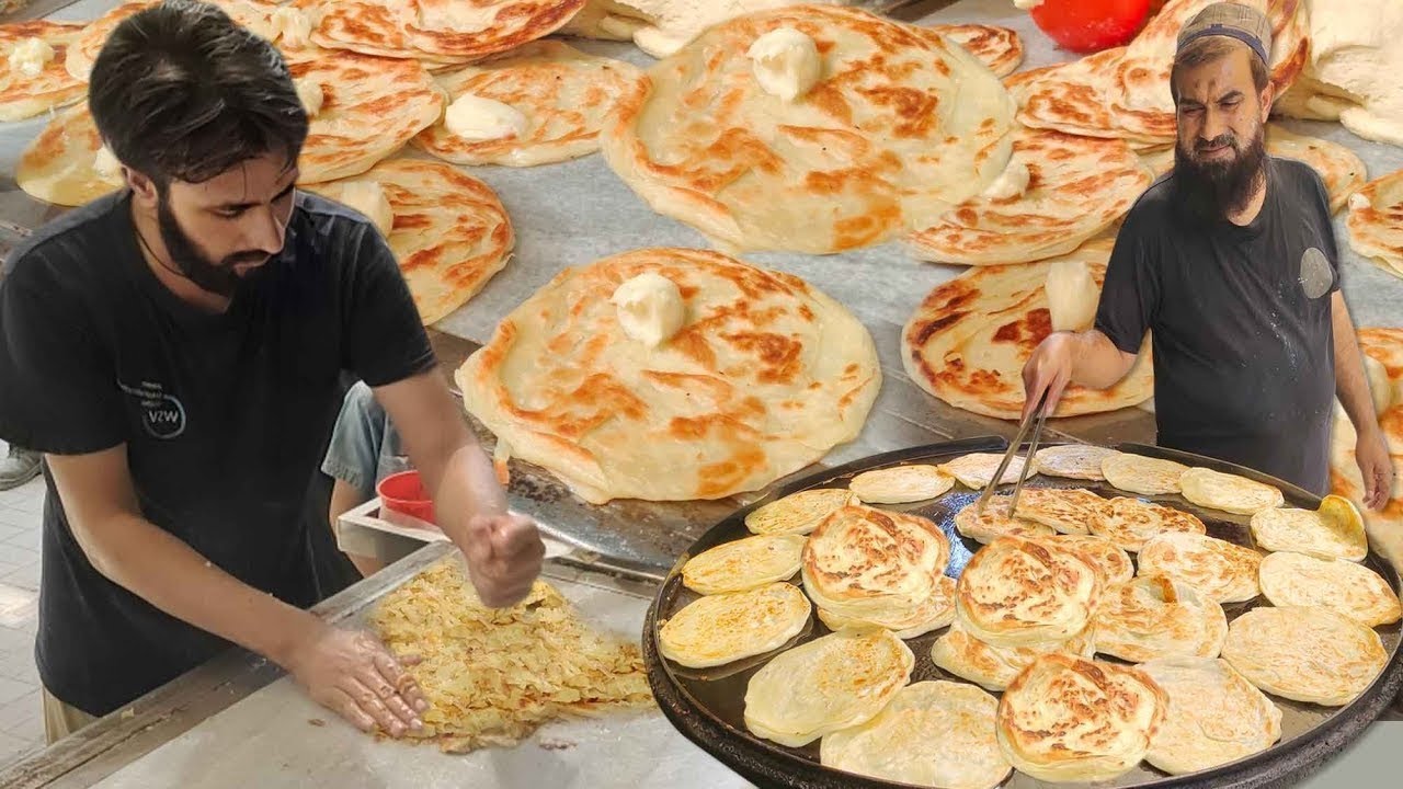 Makhan Paratha Recipe | Street Food 🇵🇰 | How to Make Butter Paratha | Pakistan Cuisine | Wahjoc Food
