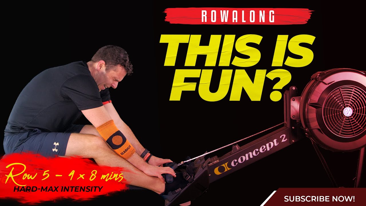 Rowing Performance Tune Up - Row 5 - 4 x 8 minutes HARD no music