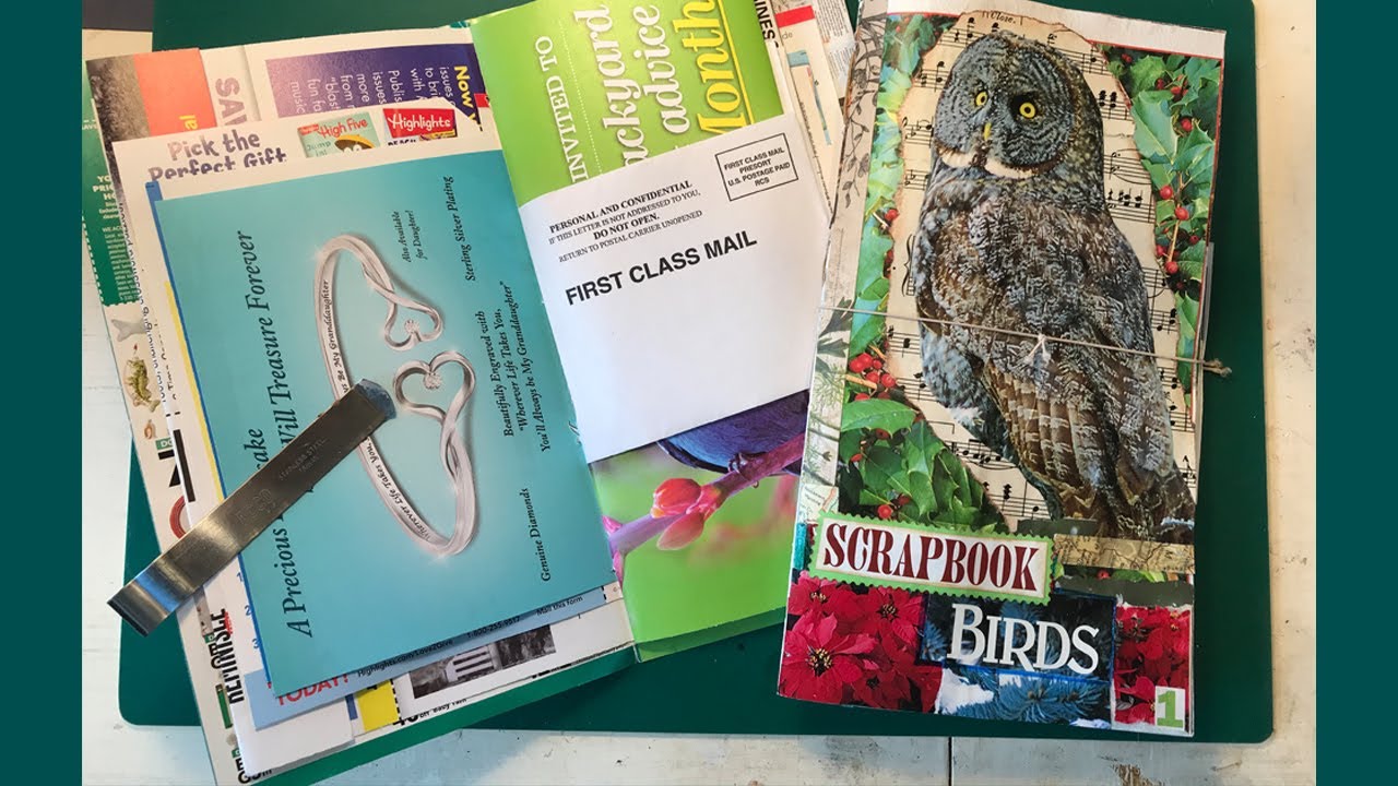 Junk Mail Journal - how to make and use as Art Journal, Glue Book, Scrapbook - at little cost. 002