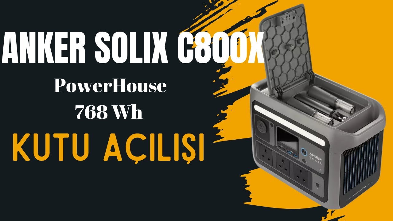 Küçük ama çok güçlü ANKER SOLIX C800X taşınabilir güç kaynağı