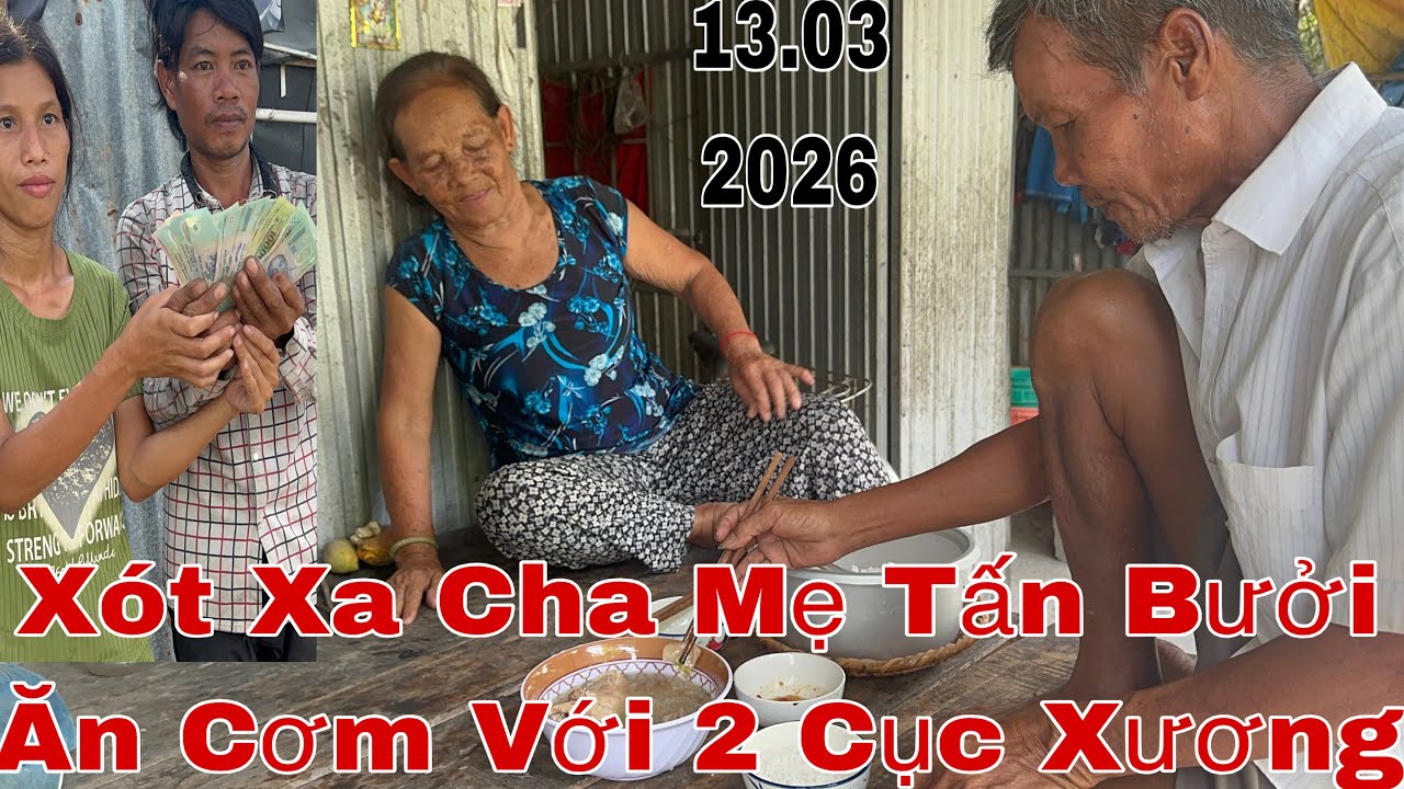 Xót Xa Buổi Cơm Chỉ Có Xương Của Cha Mẹ Tấn Bưởi #thinhhanh #yeucuocsong #giadinh #mientay 