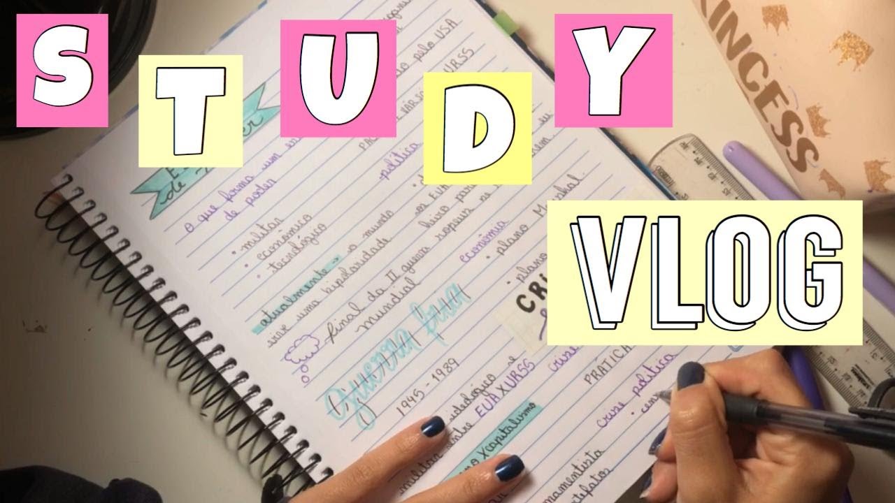 STUDY VLOG #3 || PASSANDO MATÉRIA A LIMPO