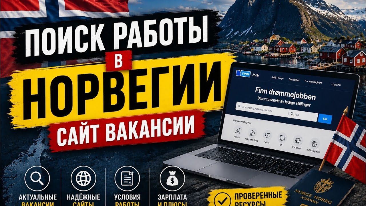 Поиск работы в Норвегии. Сайт вакансии.
