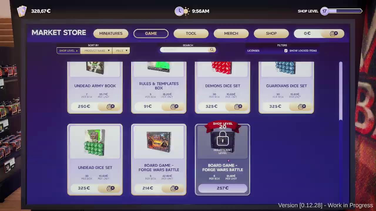 Tabletop Game Shop Simulator - 16/2/2026