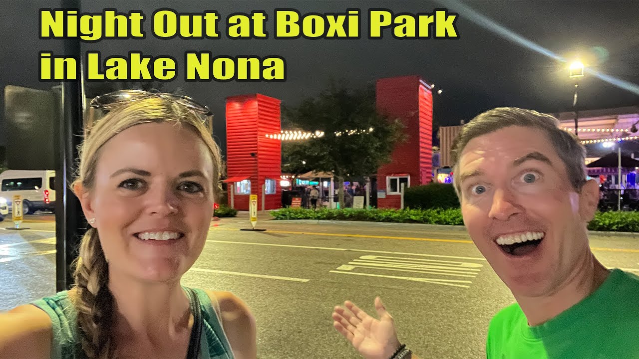 🌟Exploring Lake Nona's Boxi Park: Night Out 🎶 Music, 🍔 Food, & Fun!🎉