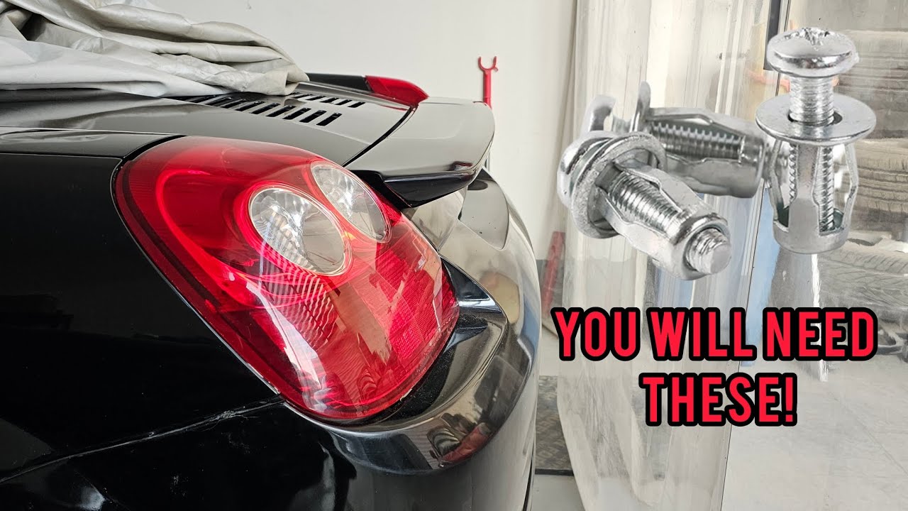 Mr2 Spyder TRD Replica Spoiler Duckbill Install 