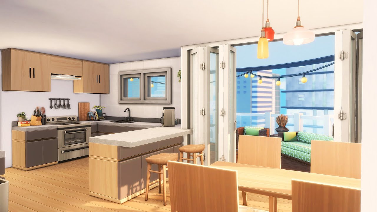 BRIGHT & MODERN APARTMENT | 702 ZenView Renovation | The Sims 4 Speed Build