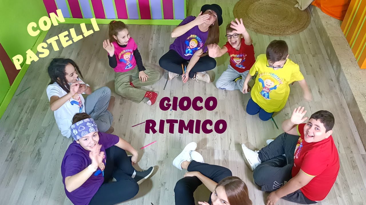 GIOCO RITMICO PER BAMBINI DELL' INFANZIA E DELLA PRIMARIA - RITMO IN CERCHIO CON I PASTELLI
