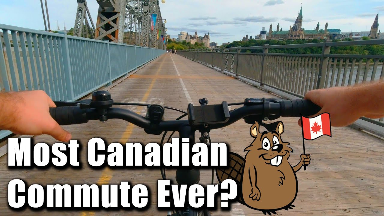 🇨🇦 Most Canadian Commute Ever? Biking Adventure in Ottawa 4K UHD