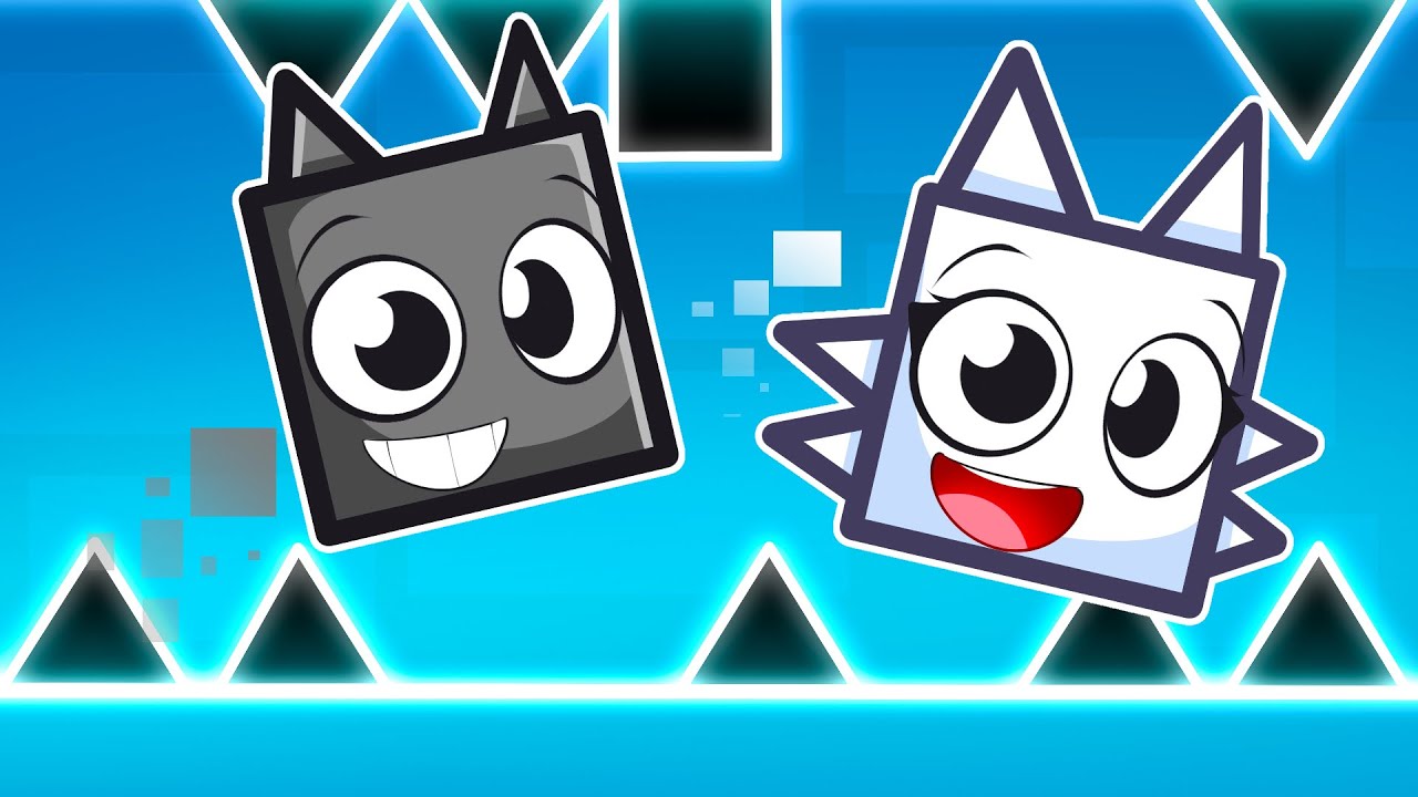 Wenda e Gray JOGARAM Geometry Dash!
