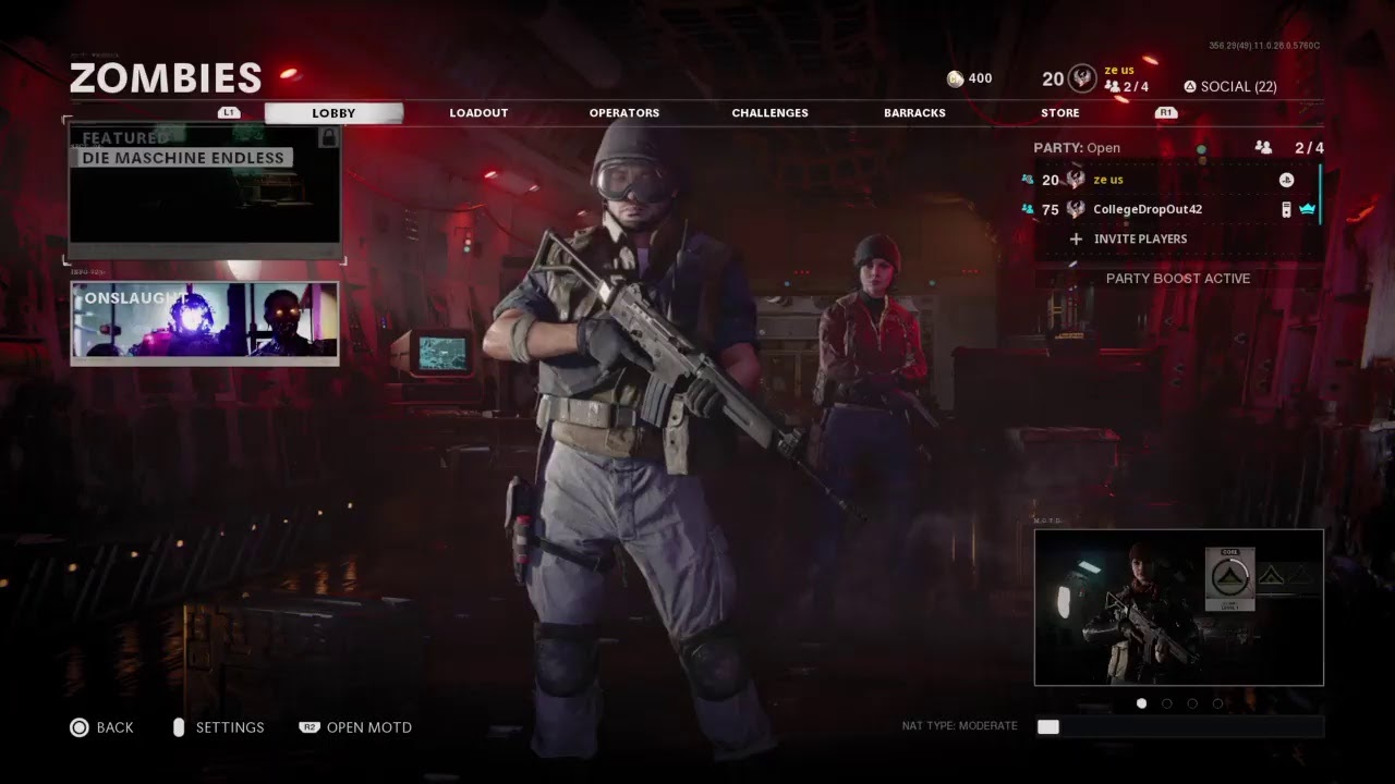 Die Maschine High Round Attempt!!! Cold War Zombies Live!!!