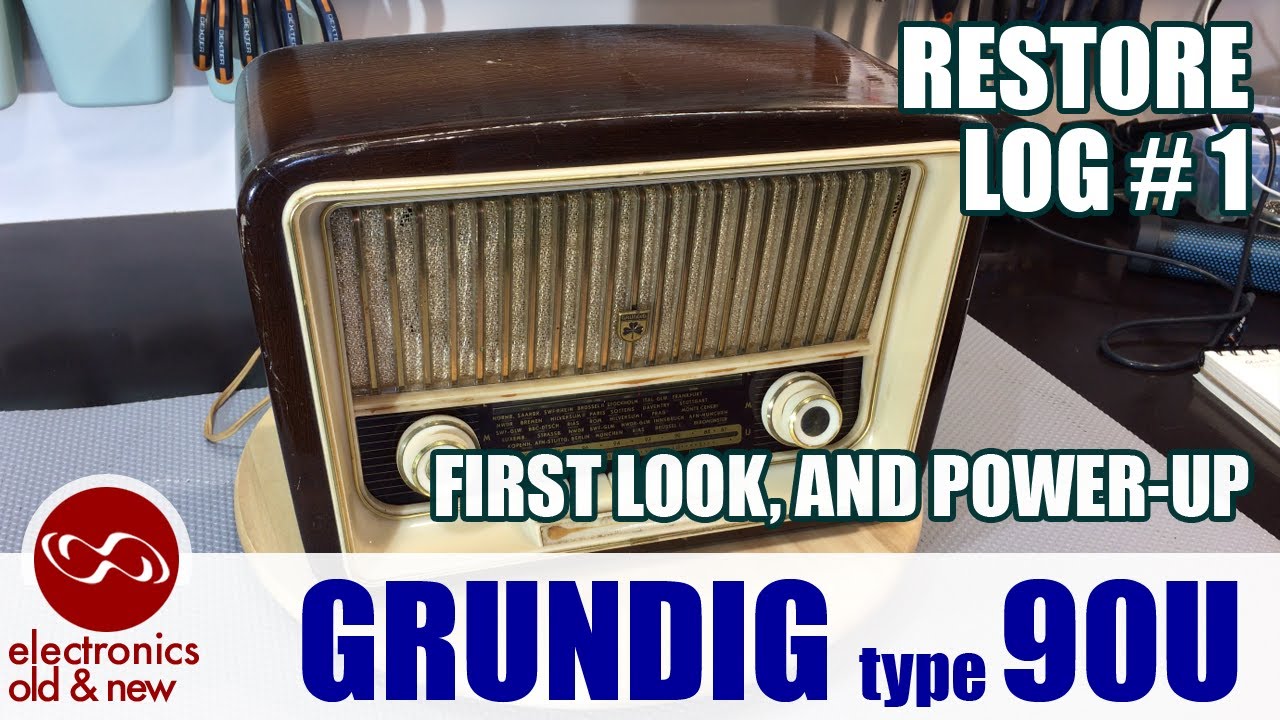 Grundig type 90u tube radio restoration, part 1. Love these small ones.