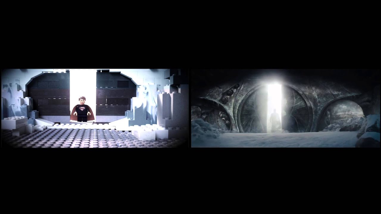 Man of Steel Lego Trailer Comparison