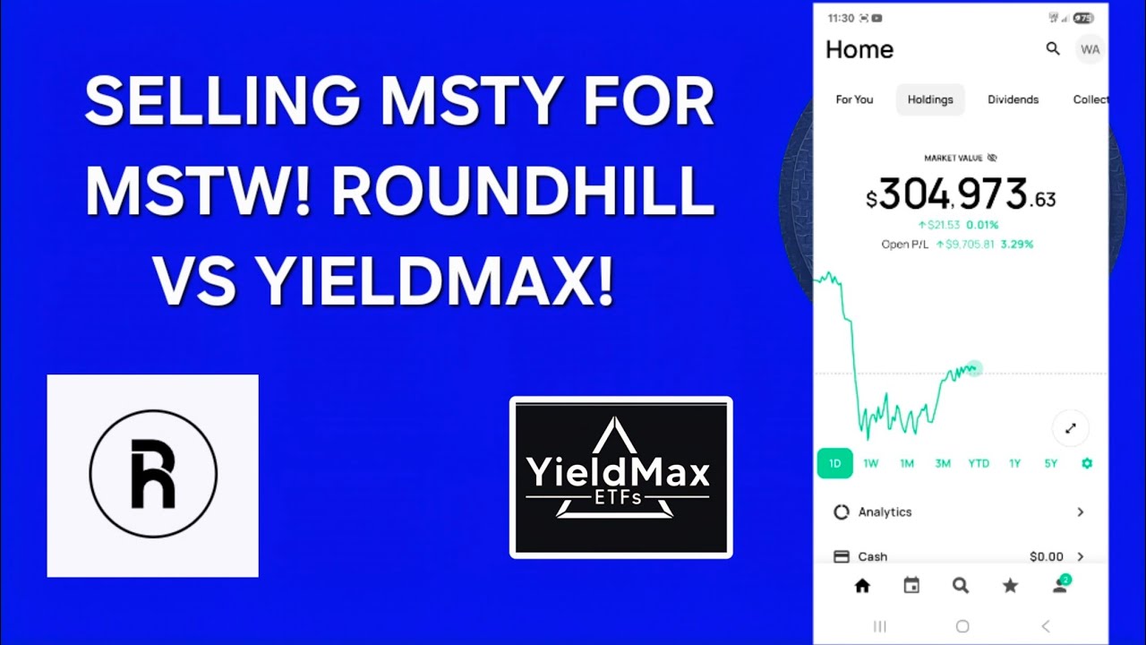 MSTY OR MSTW WHICH ONE IS BETTER?  YIELDMAX OR ROUNDHILL?  