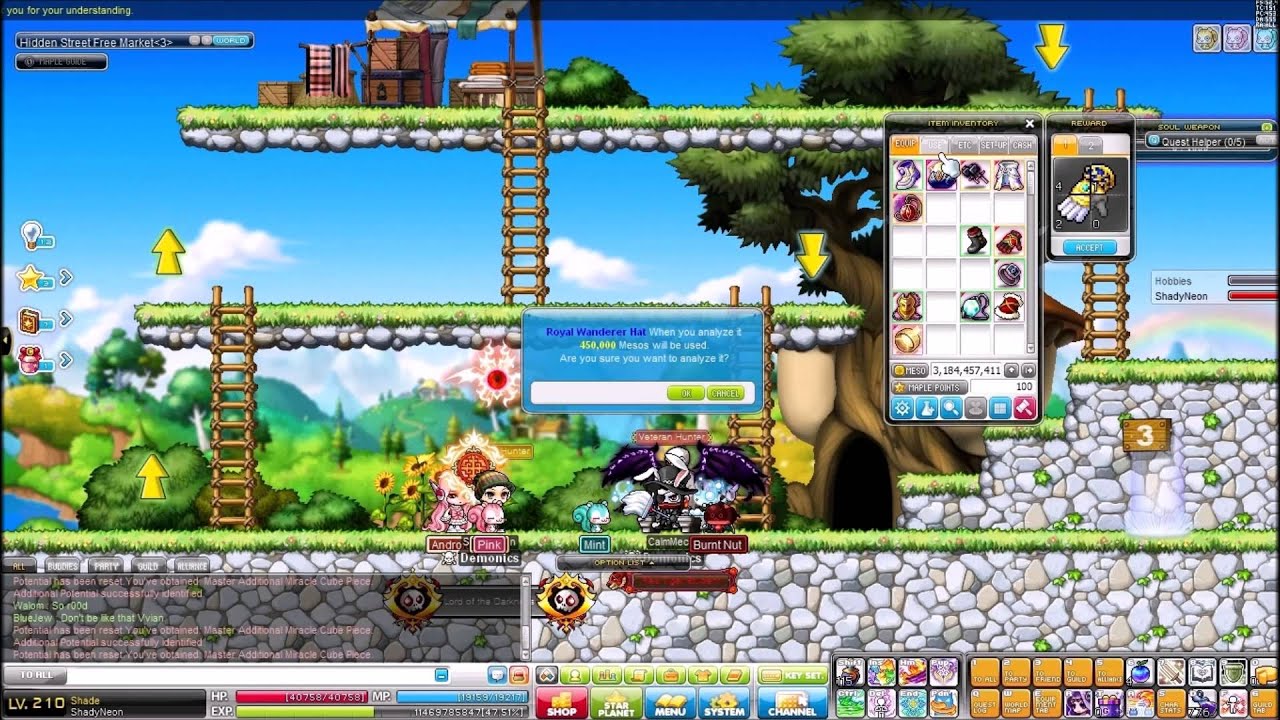 Maplestory EMS Add Pot Cubes