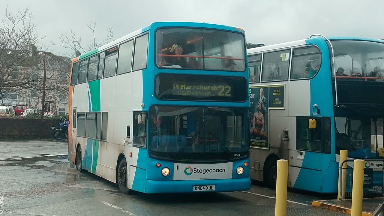 Stagecoach South West 18136, KN04XJL, 12 to Brixham Harbour.