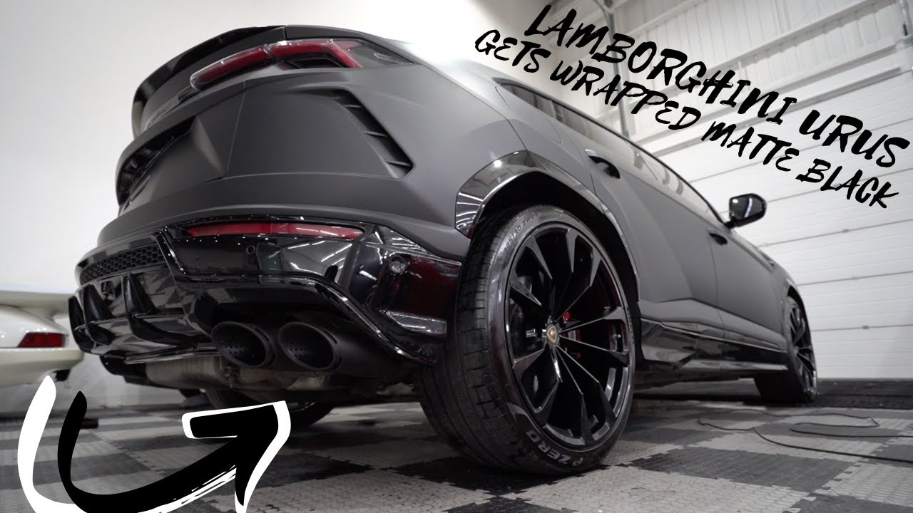 GVE Customs: Wilfried Zaha's Lamborghini Urus wrapped MATTE BLACK! | GVE London