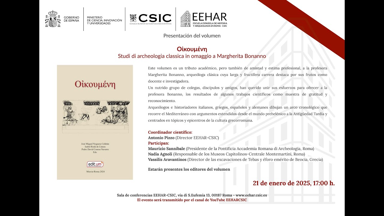 Presentación del volumen - Oἰκουμένη